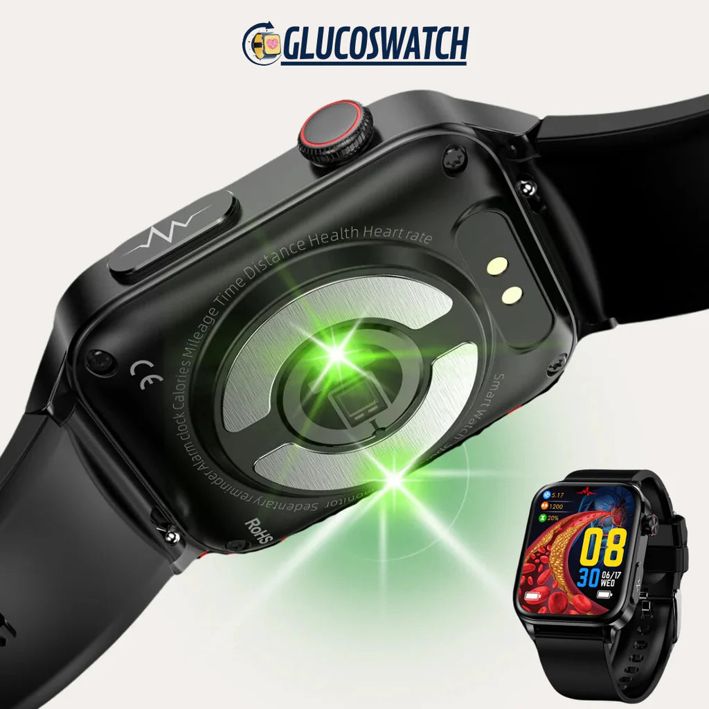 Monitoreo Inteligente de la glucosa no invasivo de alta precisión - Smartwatch Glucomax